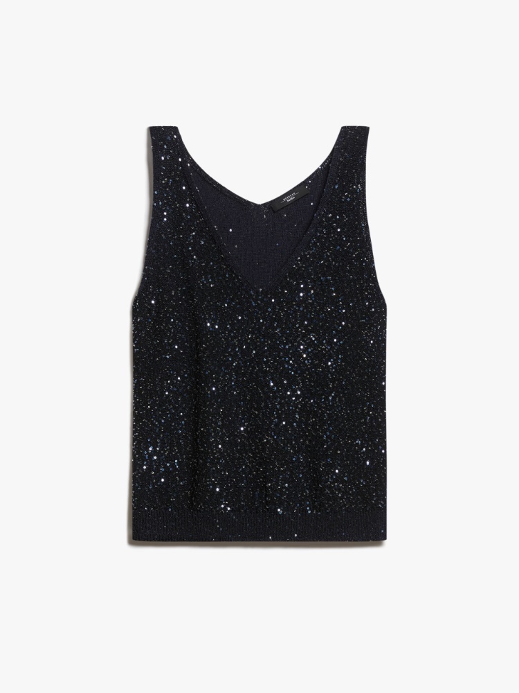 Relaxed-fit sequin top -  - Weekend Max Mara - 2