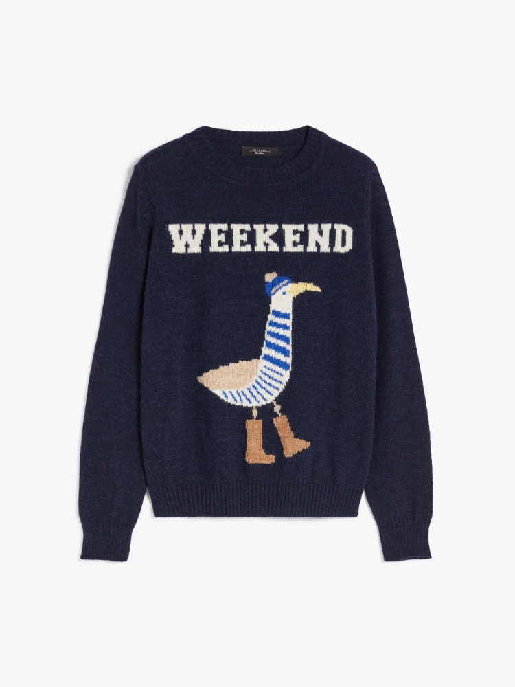 Inlaid alpaca and wool sweater - AVIO - Weekend Max Mara