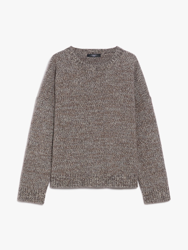 Wool yarn sweater - DARK BOWN - Weekend Max Mara