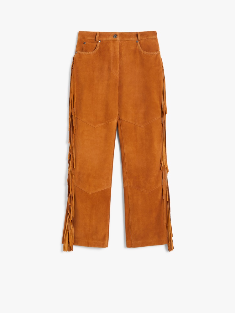 Flared suede trousers - BROWN - Weekend Max Mara - 2