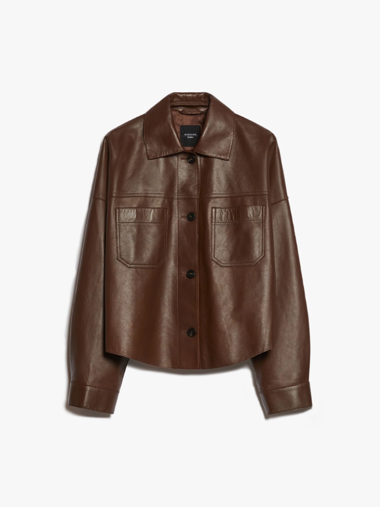 Nappa leather workwear jacket - TOBACCO - Weekend Max Mara - 2