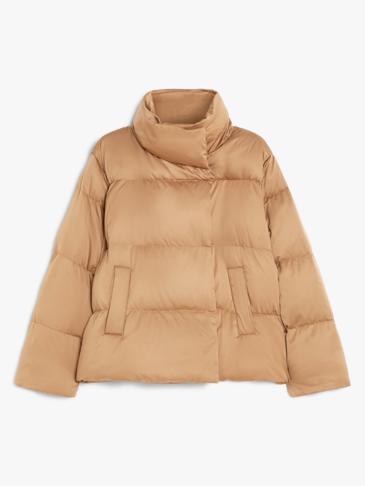 Water-repellent satin down jacket - CAMEL - Weekend Max Mara - 2