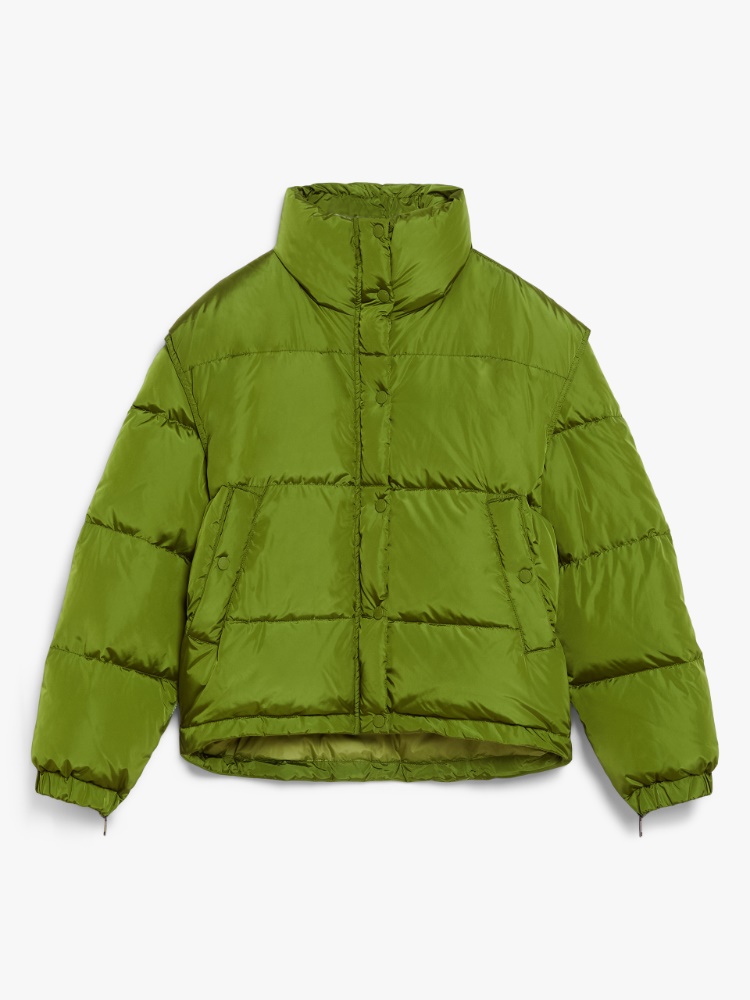 Water-repellent taffeta cropped bomber jacket - GREEN - Weekend Max Mara - 2