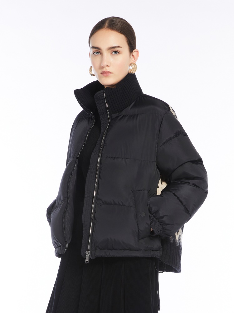 Water-repellent taffeta padded jacket - BLACK - Weekend Max Mara