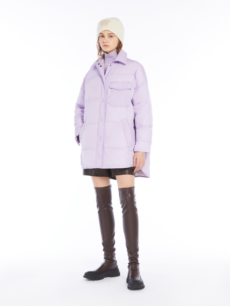 Water-repellent taffeta down jacket - LILAC - Weekend Max Mara - 2