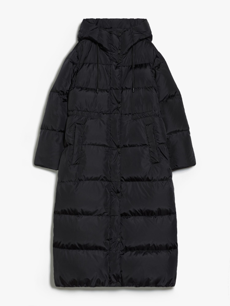 Long water-repellent taffeta down jacket - BLACK - Weekend Max Mara