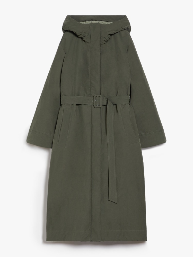 Reversible water-repellent technical cotton parka - KAKI - Weekend Max Mara - 2