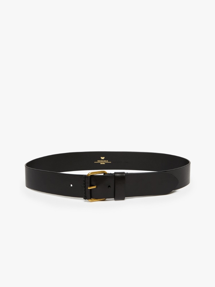 Leather belt - BLACK - Weekend Max Mara