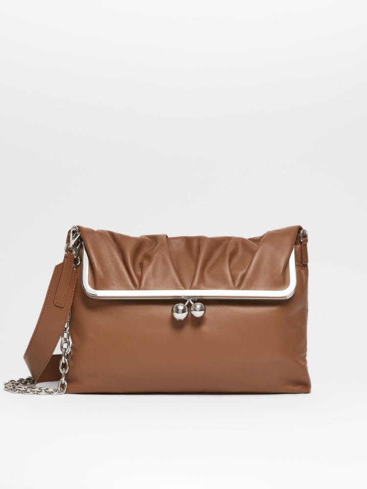 Nappa leather clutch-style Pasticcino Bag - BROWN - Weekend Max Mara