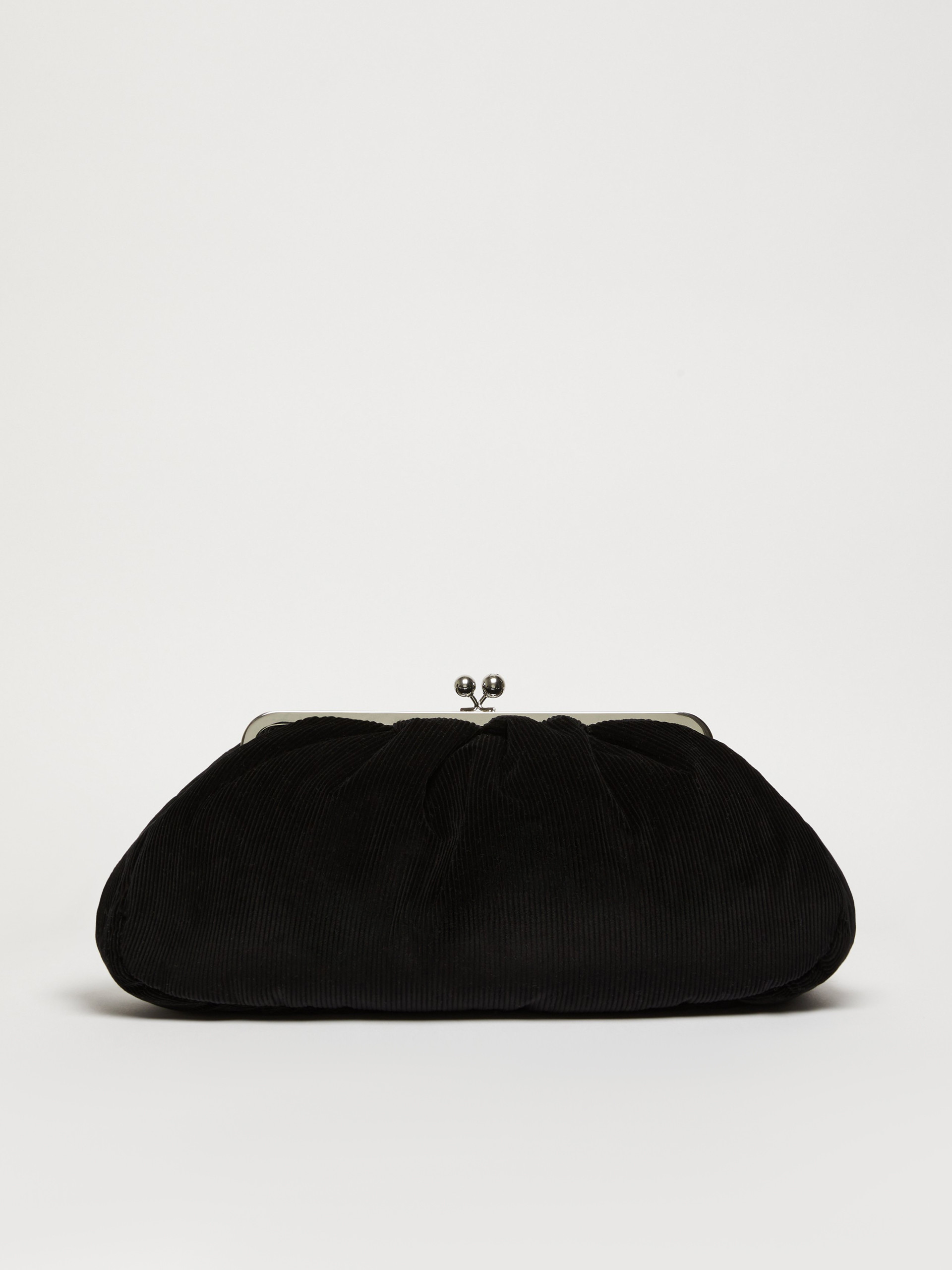 Large velvet Pasticcino Bag - BLACK - Weekend Max Mara - 3