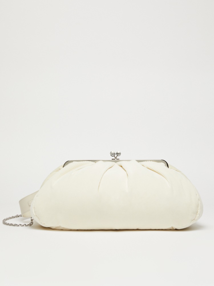 Large velvet Pasticcino Bag - MILK - Weekend Max Mara