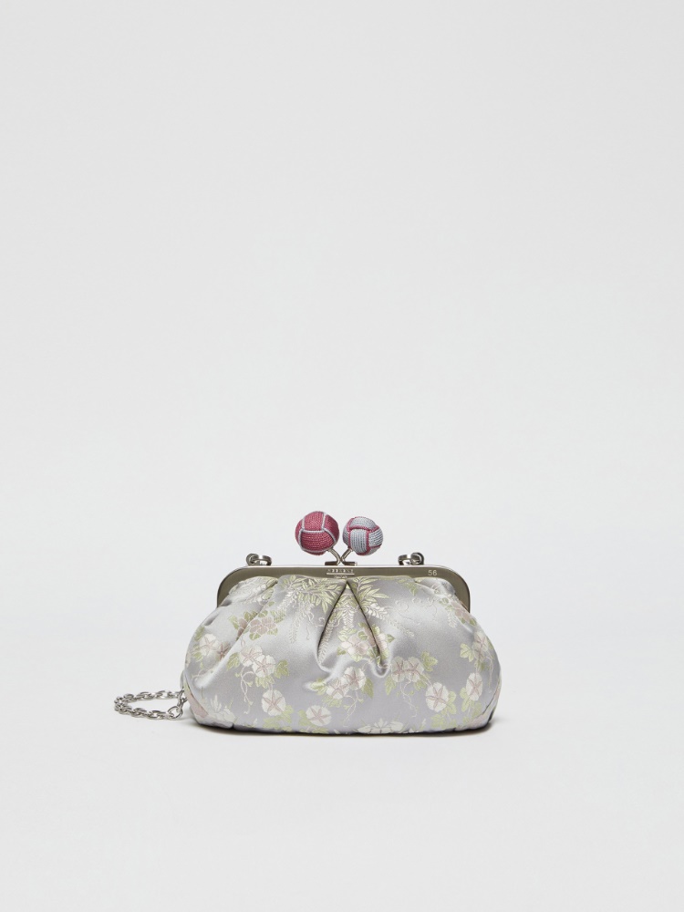 Small jacquard silk Pasticcino Bag - LIGHT GREY - Weekend Max Mara