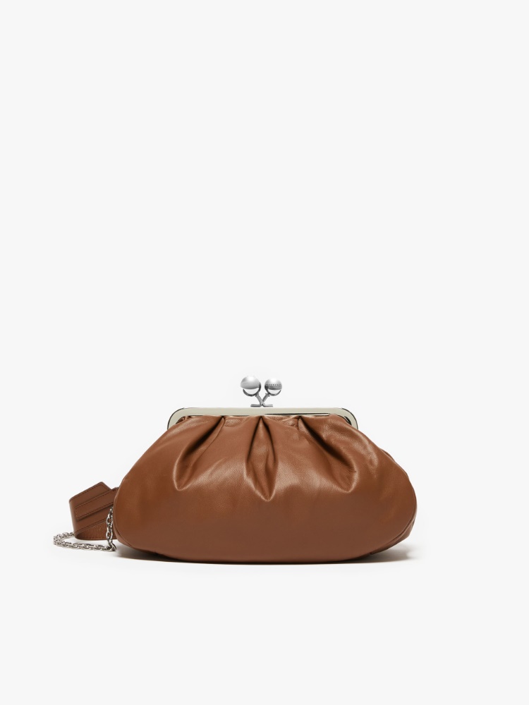 Medium Pasticcino Bag in nappa leather - TOBACCO - Weekend Max Mara