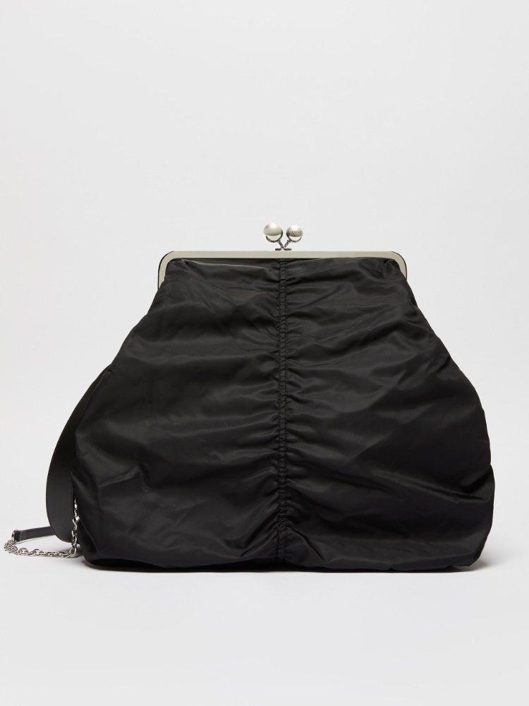 Extra-Large water-repellent twill Pasticcino Bag - BLACK - Weekend Max Mara