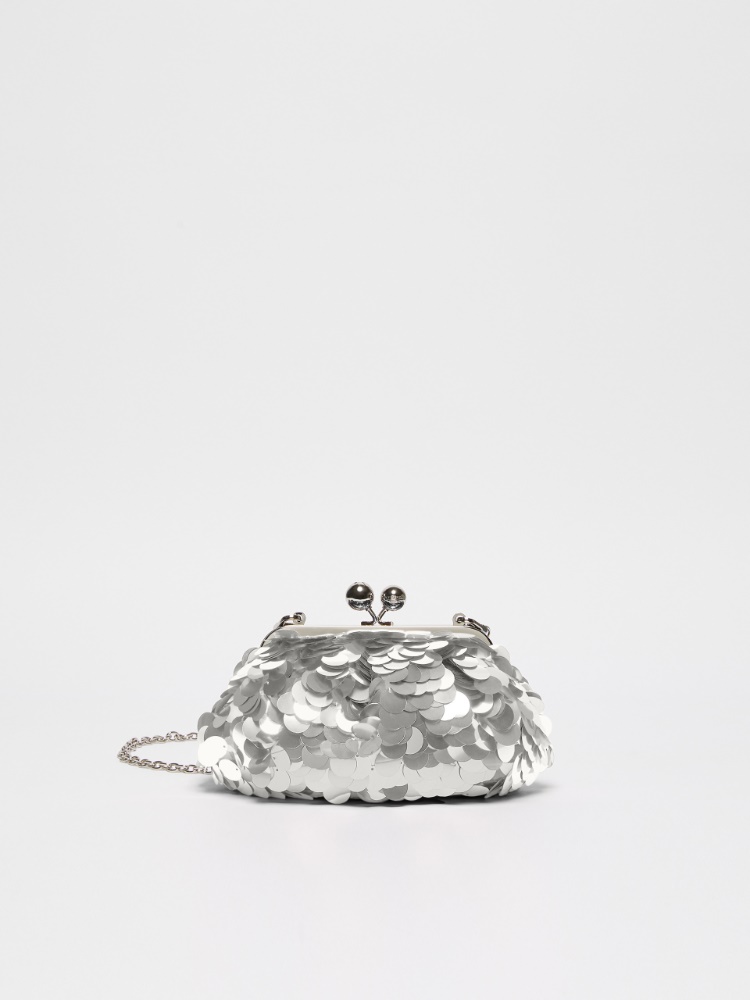 Small sequinned Pasticcino Bag - SILVER - Weekend Max Mara