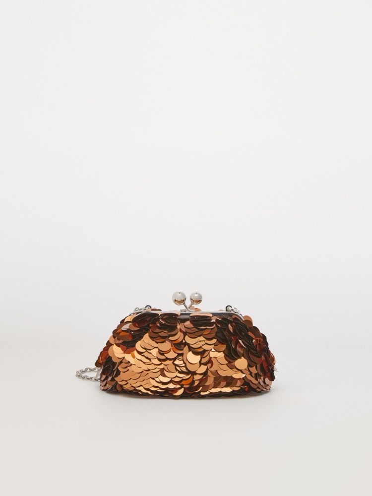 Small sequinned Pasticcino Bag - BROWN - Weekend Max Mara