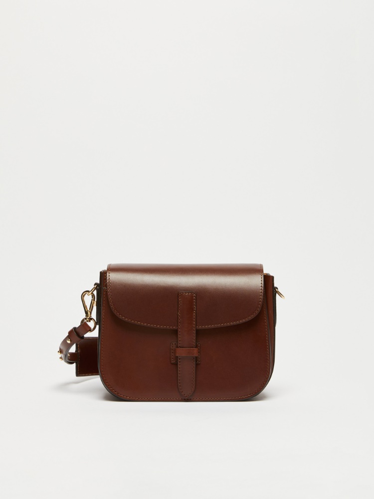 Small leather crossbody bag - COCOA - Weekend Max Mara