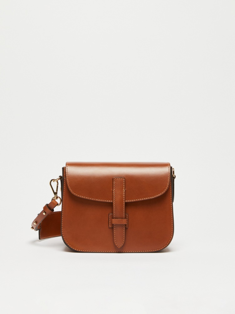 Small leather crossbody bag - TOBACCO - Weekend Max Mara