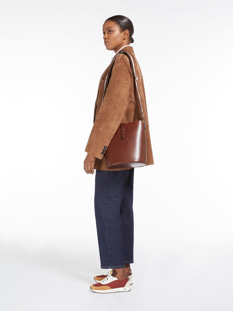 Leather bucket bag - COCOA - Weekend Max Mara - 2