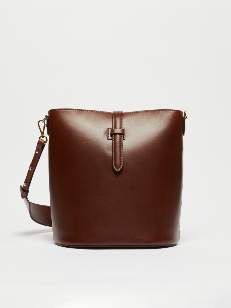 Leather bucket bag - COCOA - Weekend Max Mara