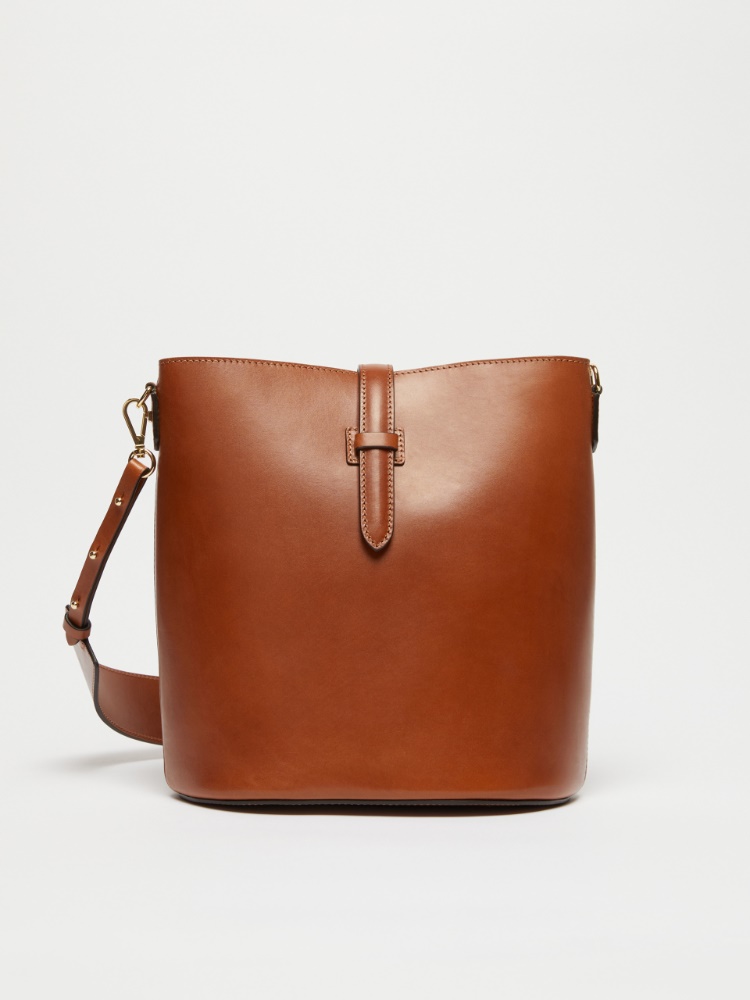 Leather bucket bag - TOBACCO - Weekend Max Mara