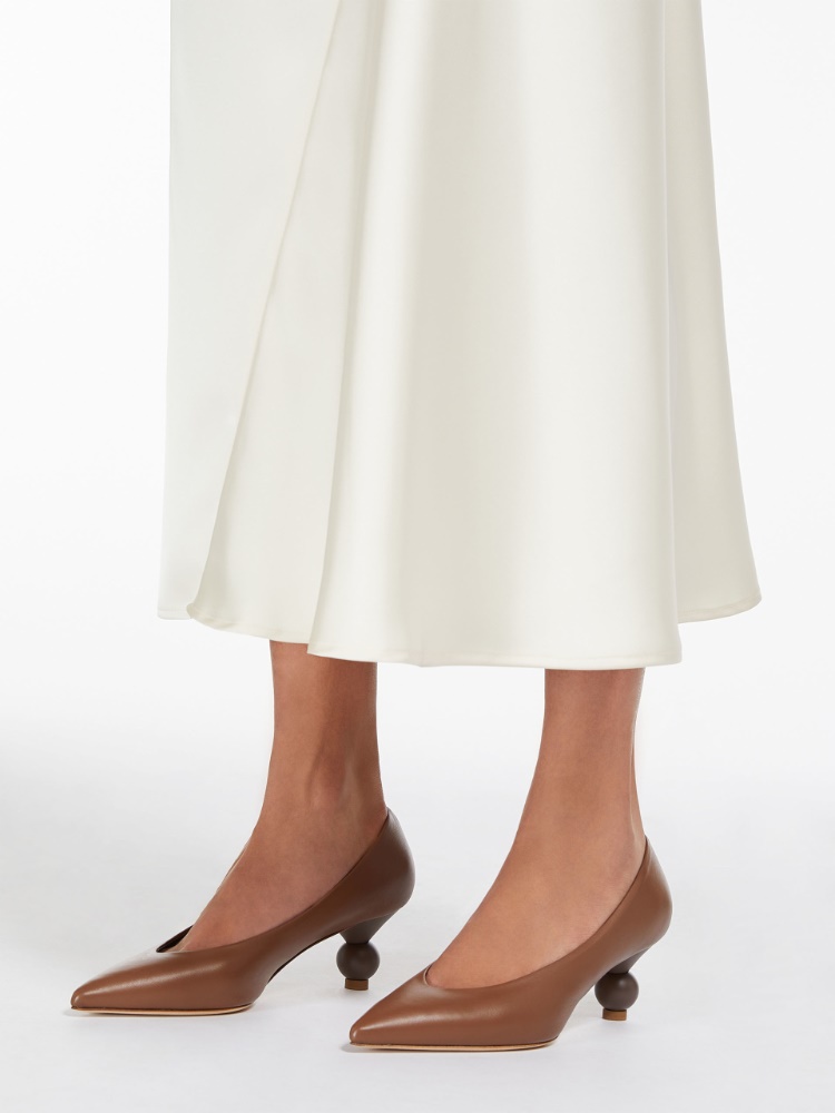 Nappa leather pumps - TOBACCO - Weekend Max Mara - 2