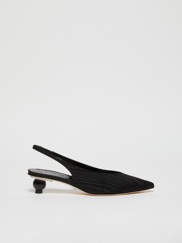 Moiré slingbacks with bauble-shaped heels - BLACK - Weekend Max Mara