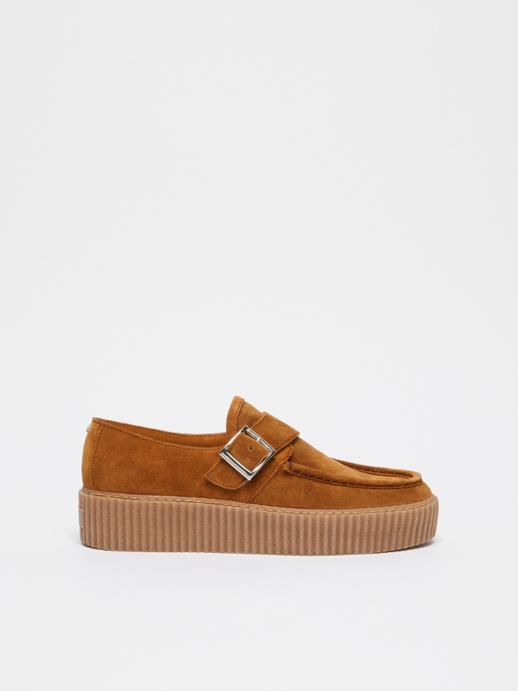 Split leather Monk Strap moccasins -  - Weekend Max Mara