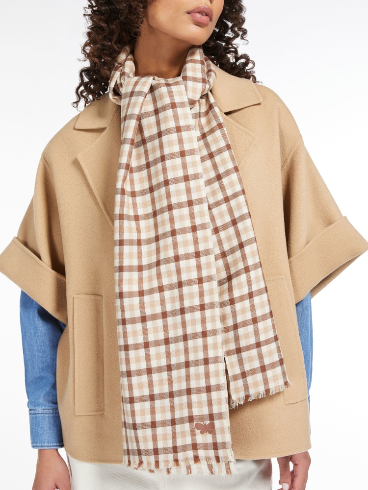 Patterned wool stole - BEIGE SHADED - Weekend Max Mara - 2