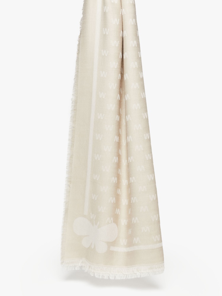 Jacquard-knit viscose and wool shawl -  - Weekend Max Mara