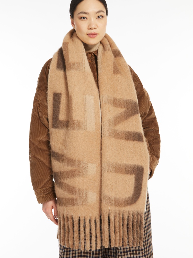 Jacquard alpaca-blend scarf - CAMEL - Weekend Max Mara - 2