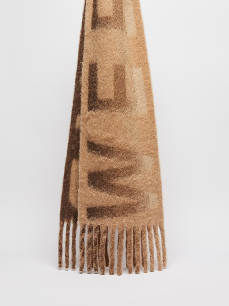 Jacquard alpaca-blend scarf - CAMEL - Weekend Max Mara