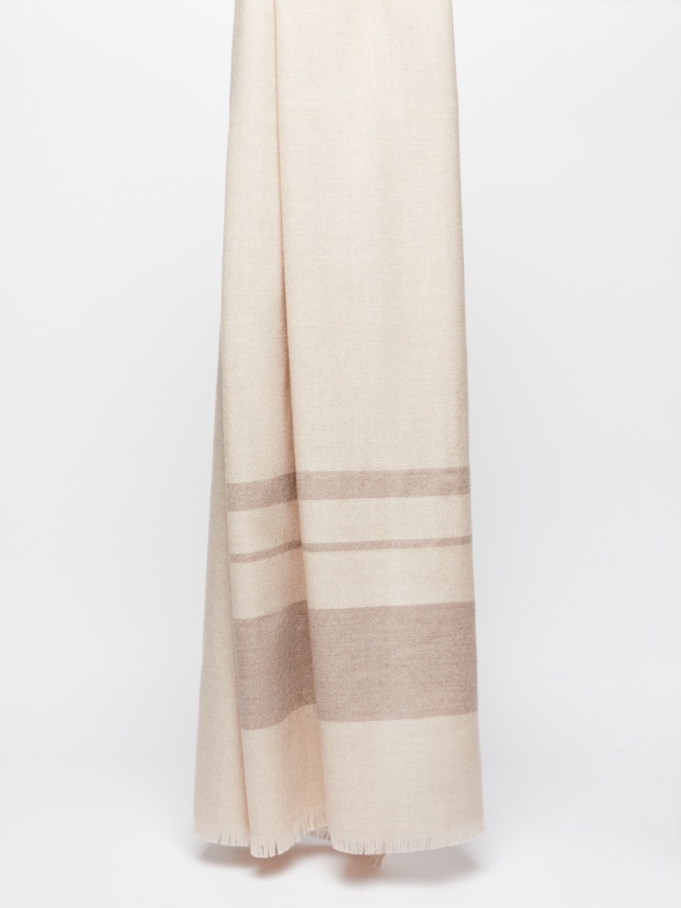 Sciarpa in lana a righe - BEIGE - Weekend Max Mara