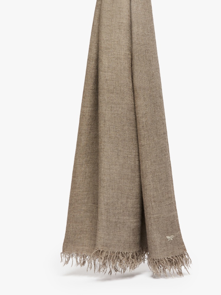 Viscose and cashmere shawl - BROWN - Weekend Max Mara