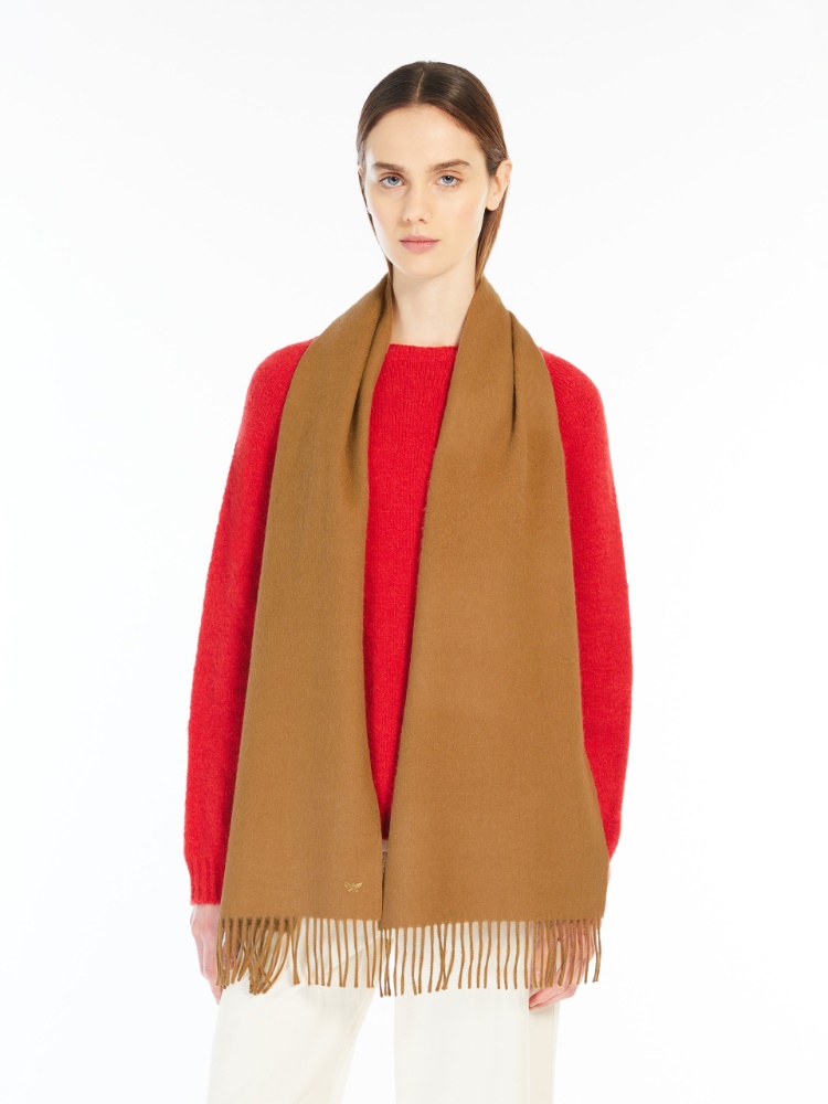 Baby alpaca scarf, camel | Weekend Max Mara