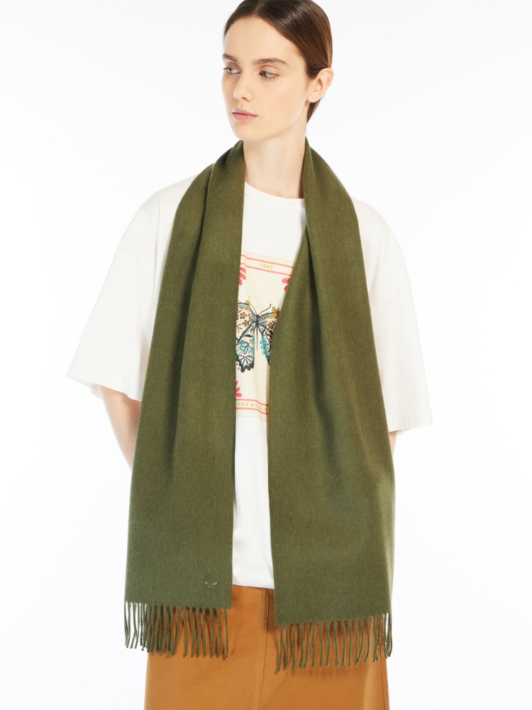 Baby alpaca scarf - DARK GREEN - Weekend Max Mara - 2