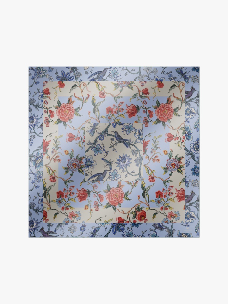 Printed silk scarf - LIGHT BLUE - Weekend Max Mara