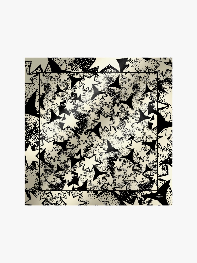 Printed silk scarf - MIDNIGHTBLUE - Weekend Max Mara