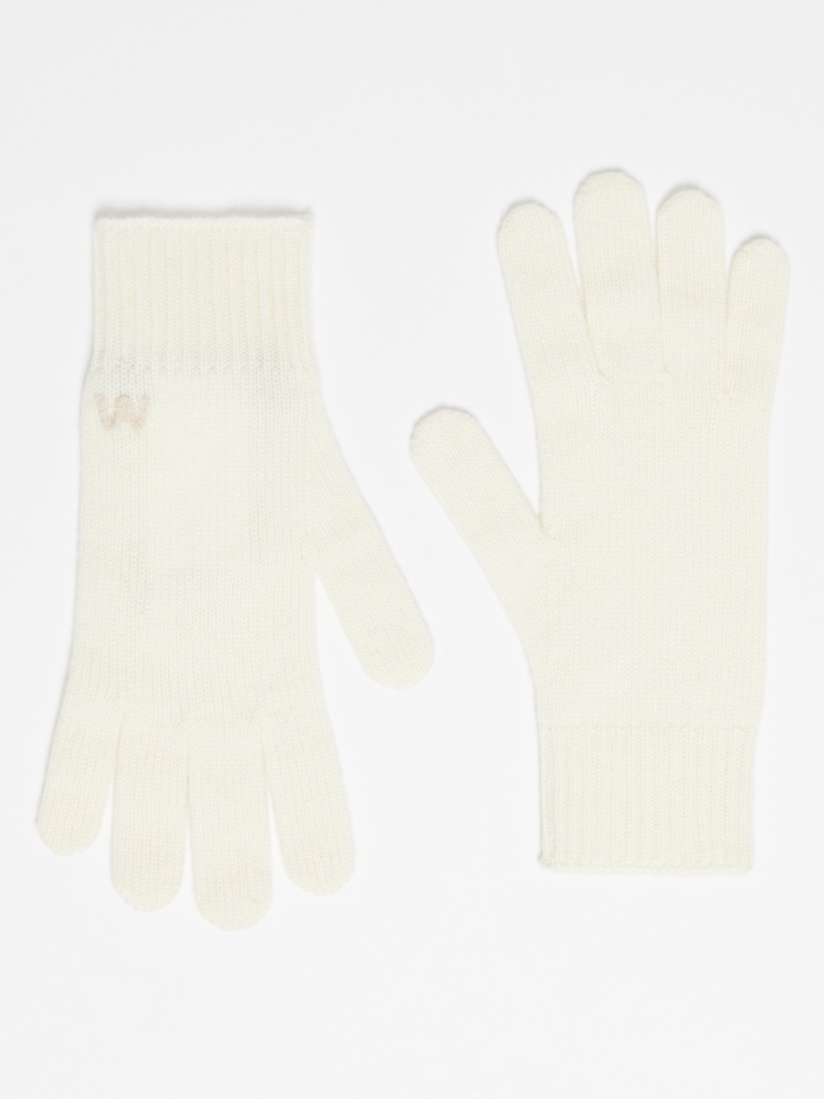 Cashmere gloves - OPTICAL WHITE - Weekend Max Mara