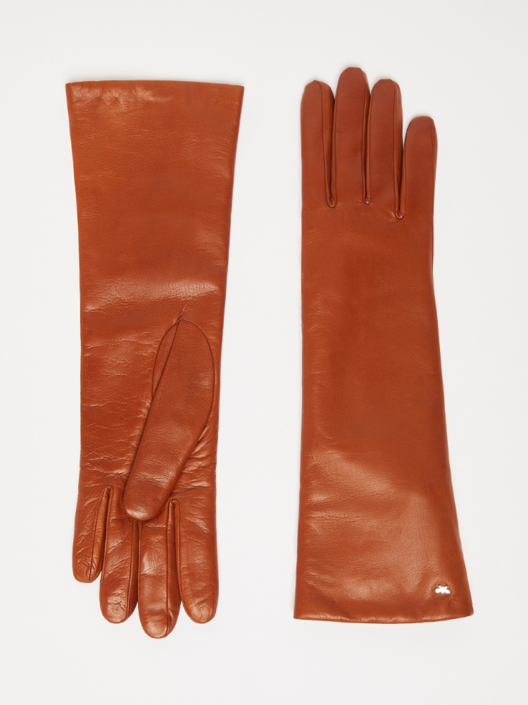 Nappa leather gloves - TOBACCO - Weekend Max Mara