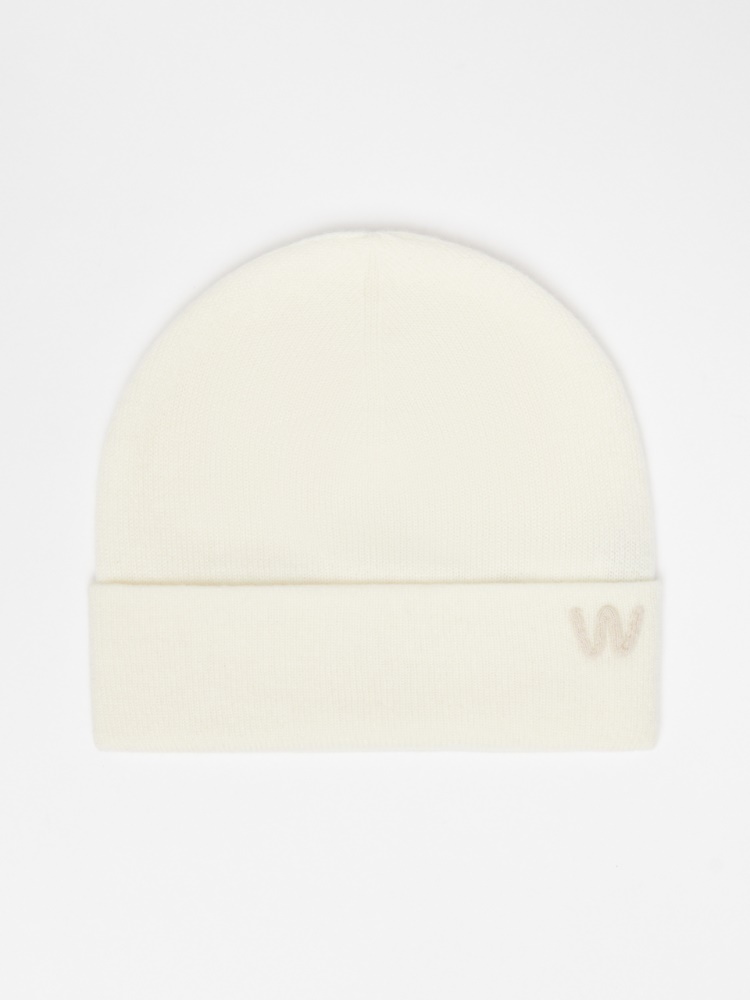 Cashmere beanie hat - OPTICAL WHITE - Weekend Max Mara