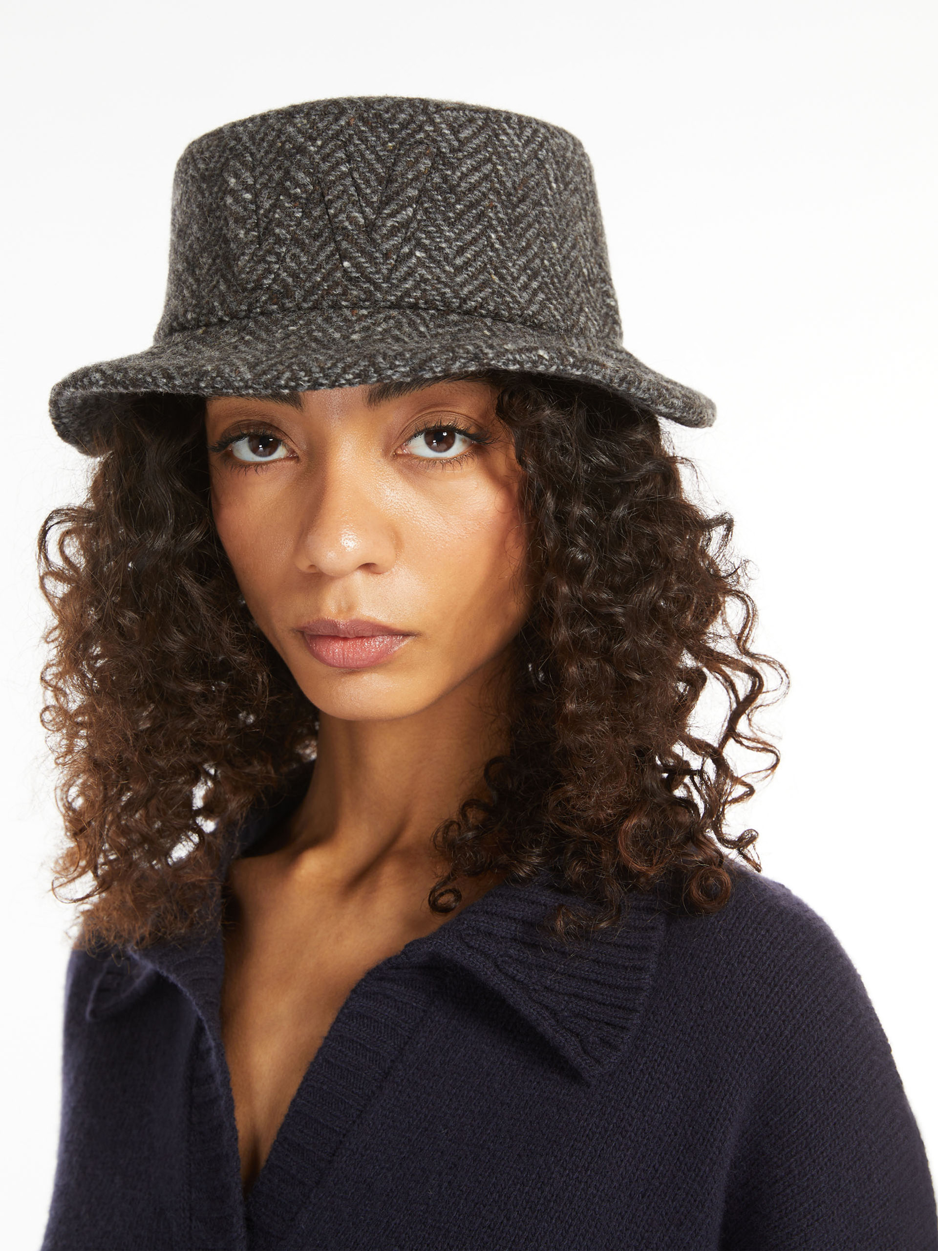 Tweed logo hat - DARK GREY - Weekend Max Mara - 4
