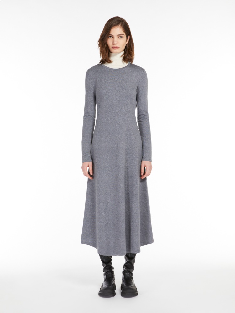 Long jersey dress - MEDIUM GREY - Weekend Max Mara