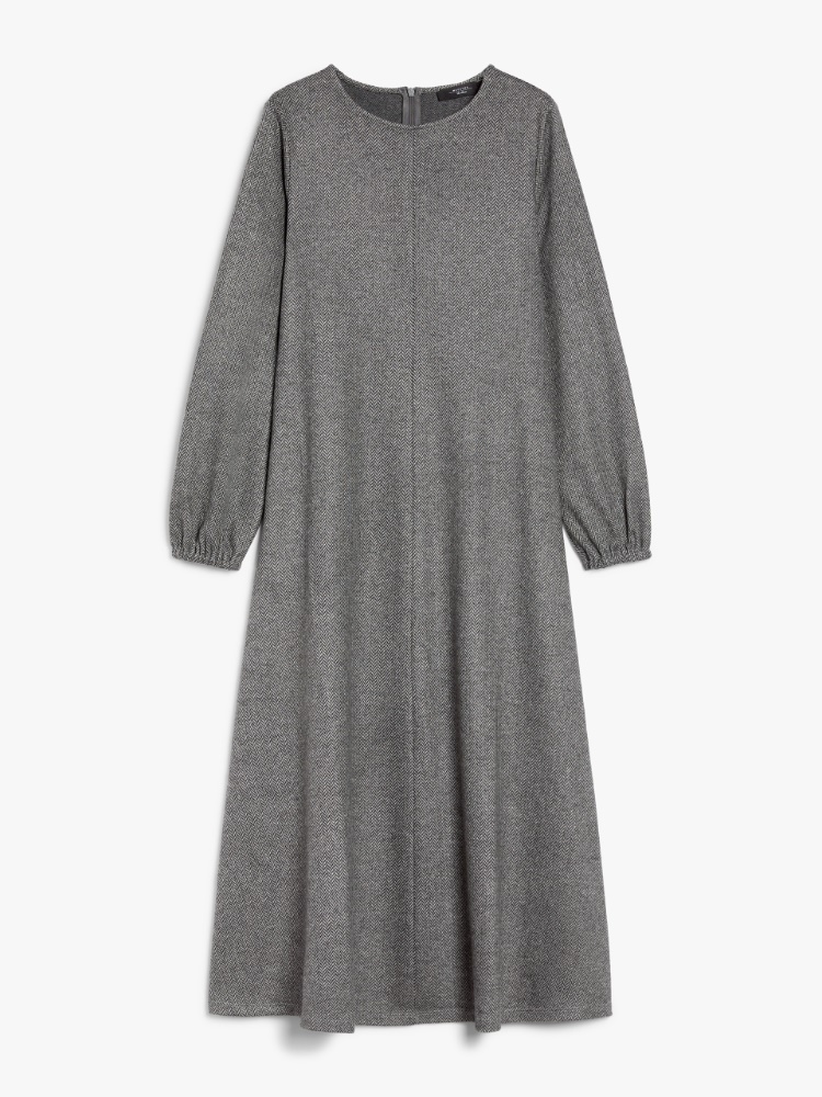 Flowing jacquard jersey dress - MEDIUM GREY - Weekend Max Mara - 2