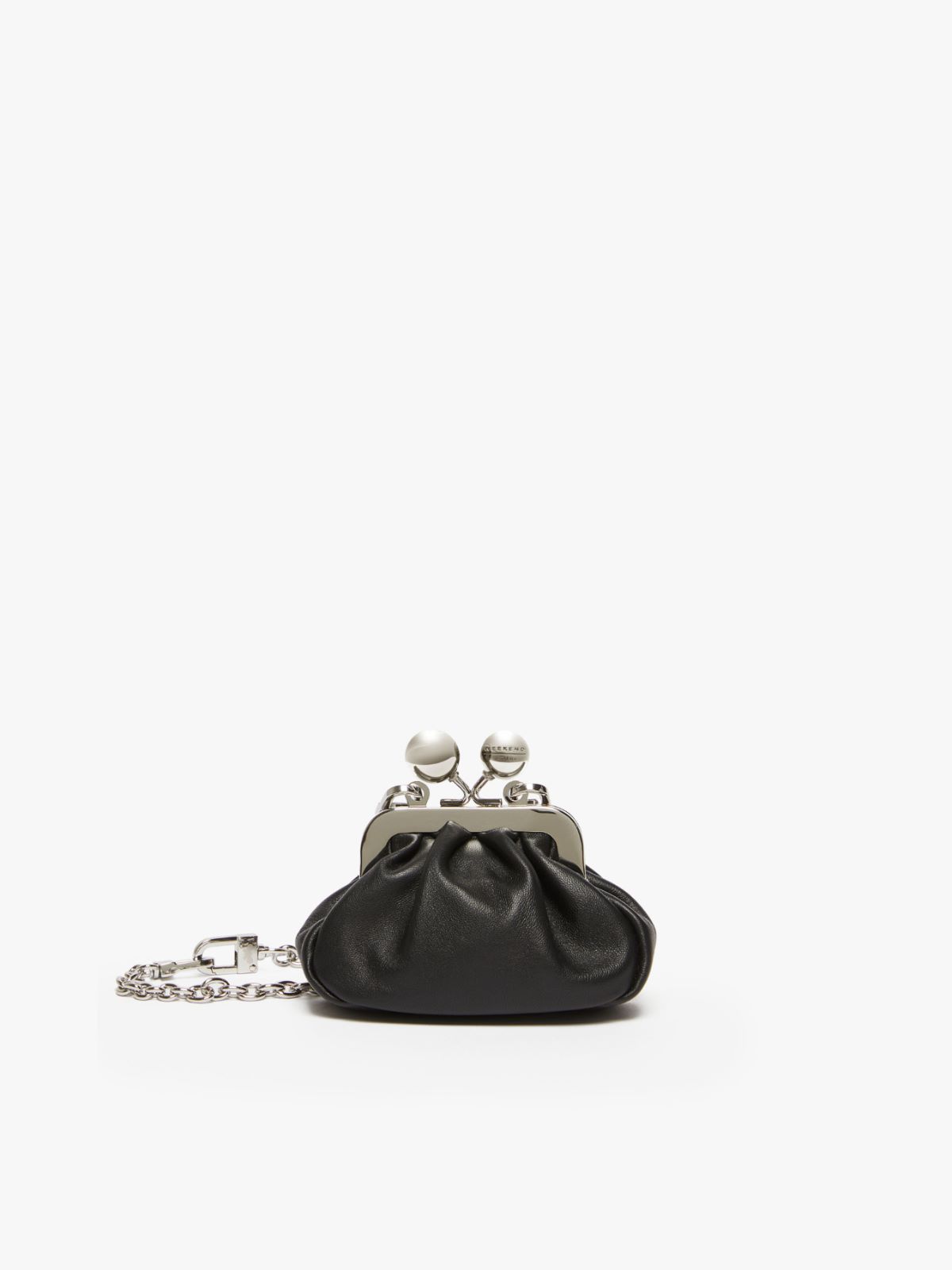 Nano Nappa leather Pasticcino Bag, black | Weekend Max Mara