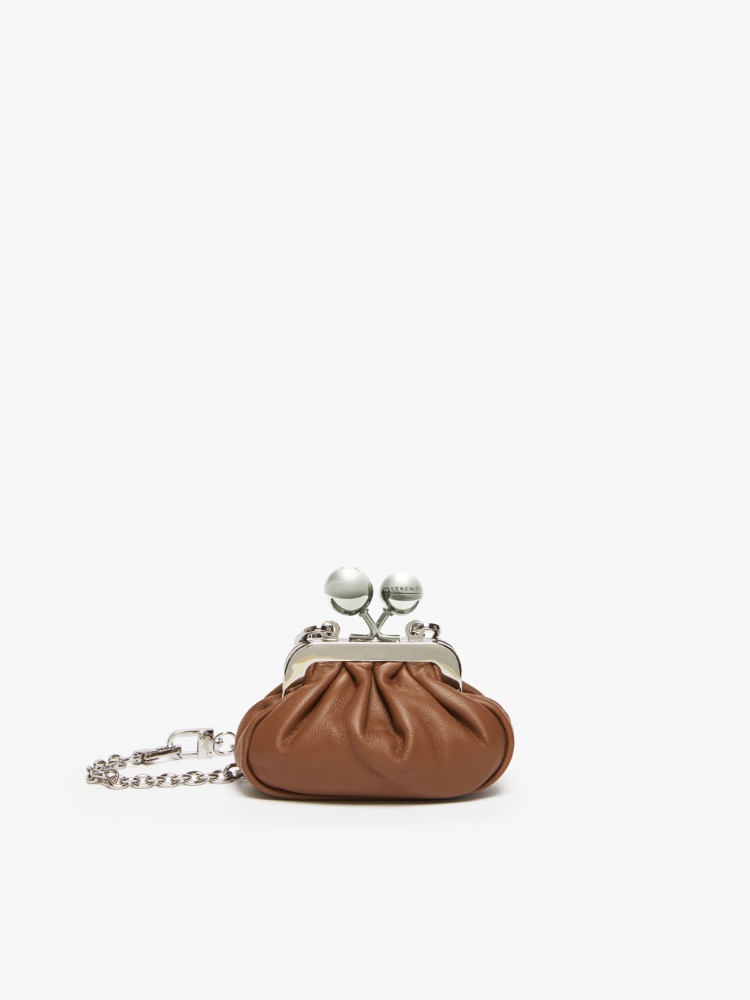 Nano Nappa leather Pasticcino Bag - TOBACCO - Weekend Max Mara