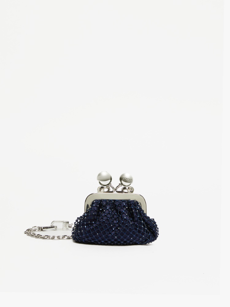 Rhinestone and satin Nano Pasticcino Bag - ULTRAMARINE - Weekend Max Mara