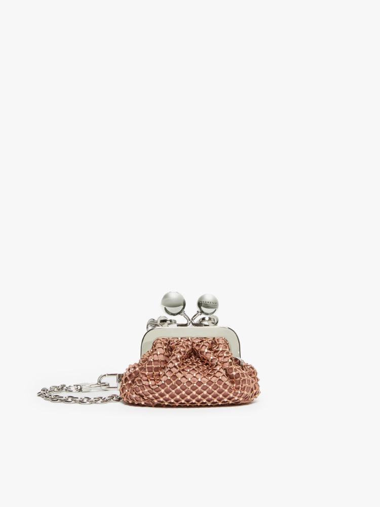 Rhinestone and satin Nano Pasticcino Bag - ANTIQUE ROSE - Weekend Max Mara