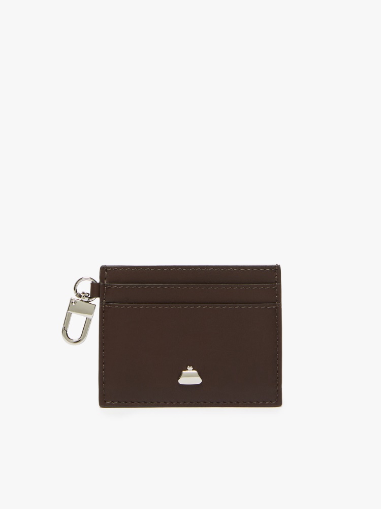 Leather card holder - DARK BROWN - Weekend Max Mara