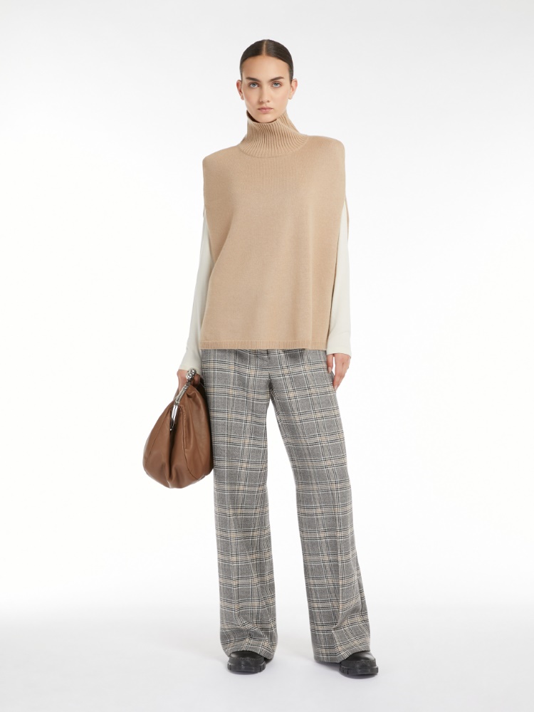 Cashmere polo-neck poncho - IVORY - Weekend Max Mara - 2